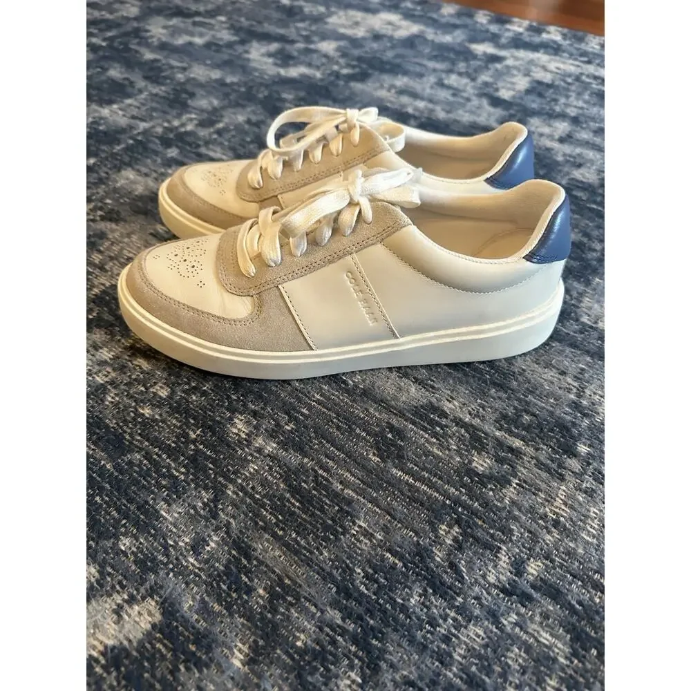 Cole Haan Women's Grand Crosscourt Della Sneakers Size 8.5B Leather & Suede